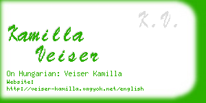 kamilla veiser business card